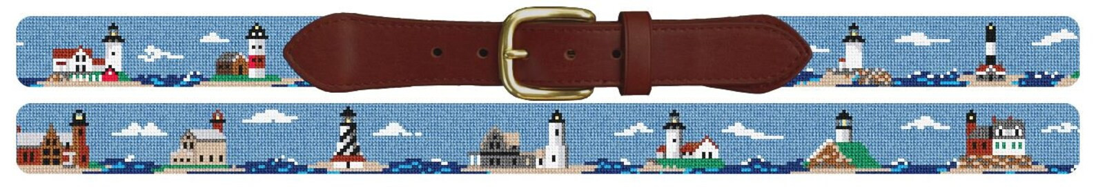 New England Lighthouses Needlepoint Belt DIY Kit - Etsy | Etsy (US)