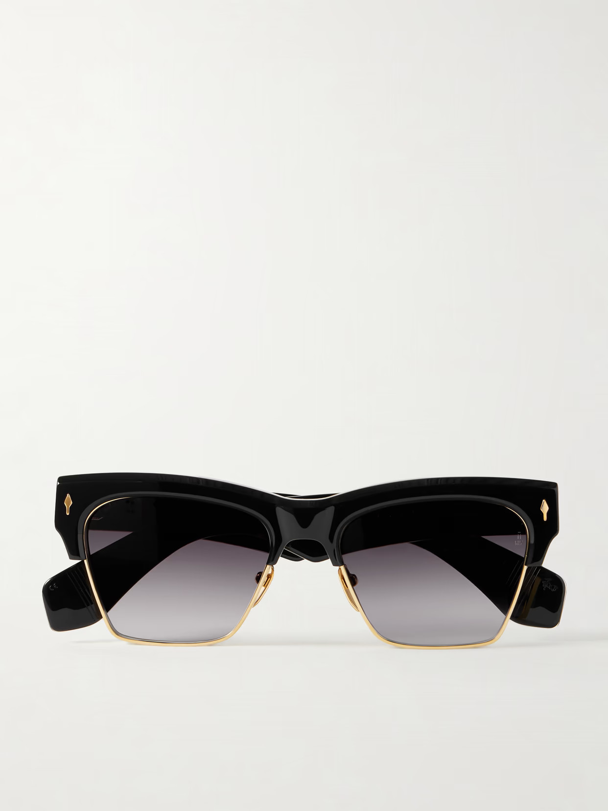 Jacques Marie Mage - Bugsy D-frame Acetate And Gold-tone Sunglasses - Black | NET-A-PORTER (US)
