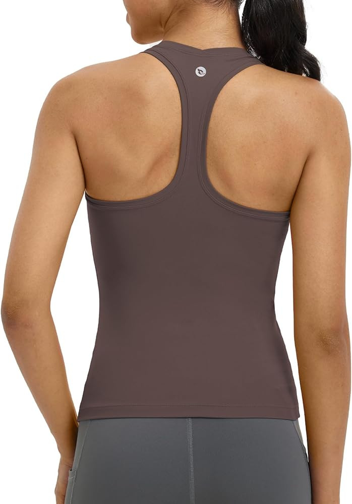 baleaf Women's Racerback Workout Tank Tops Racer Back Yoga Gym Athletic Running Sleeveless Shirts... | Amazon (US)