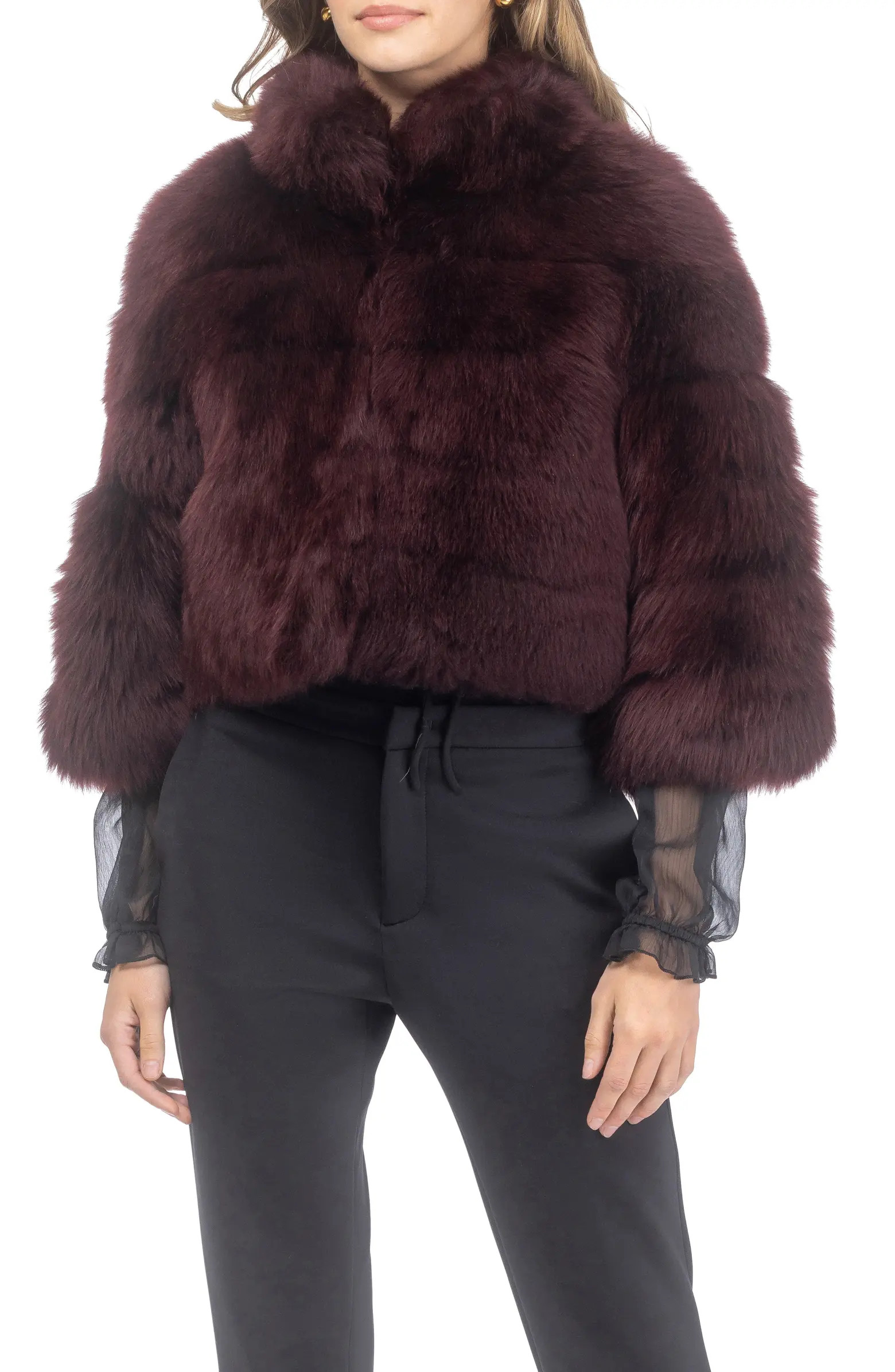 GORSKI Genuine Shearling Bolero, Cropped Sleeves | Nordstrom | Nordstrom