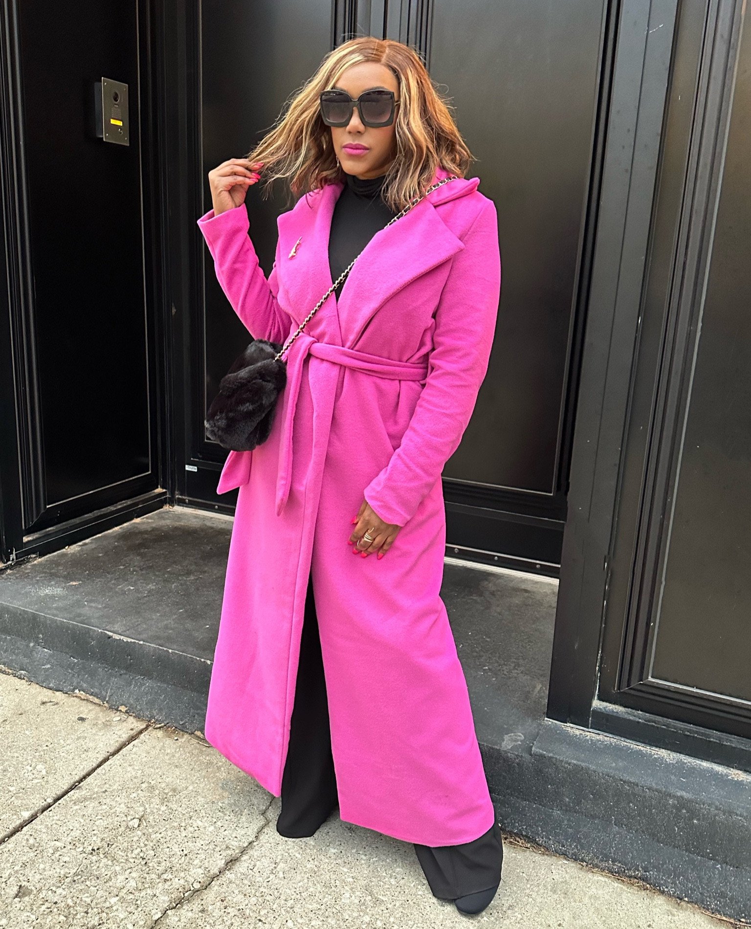 Girl, this pink coat is a show stopping, statement piece that is sure to make you the center of attention! 

#LTKfindsunder50 #LTKstyletip #LTKfindsunder100