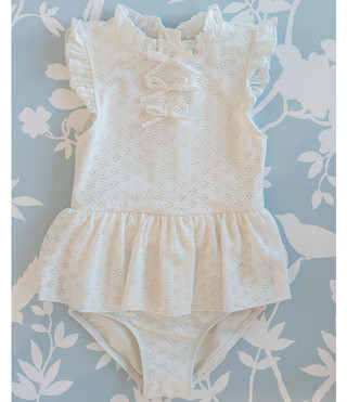 x The Broke Brooke Little Girls 2T-6X Elle Eyelet One Piece Swimsuit | Dillard's