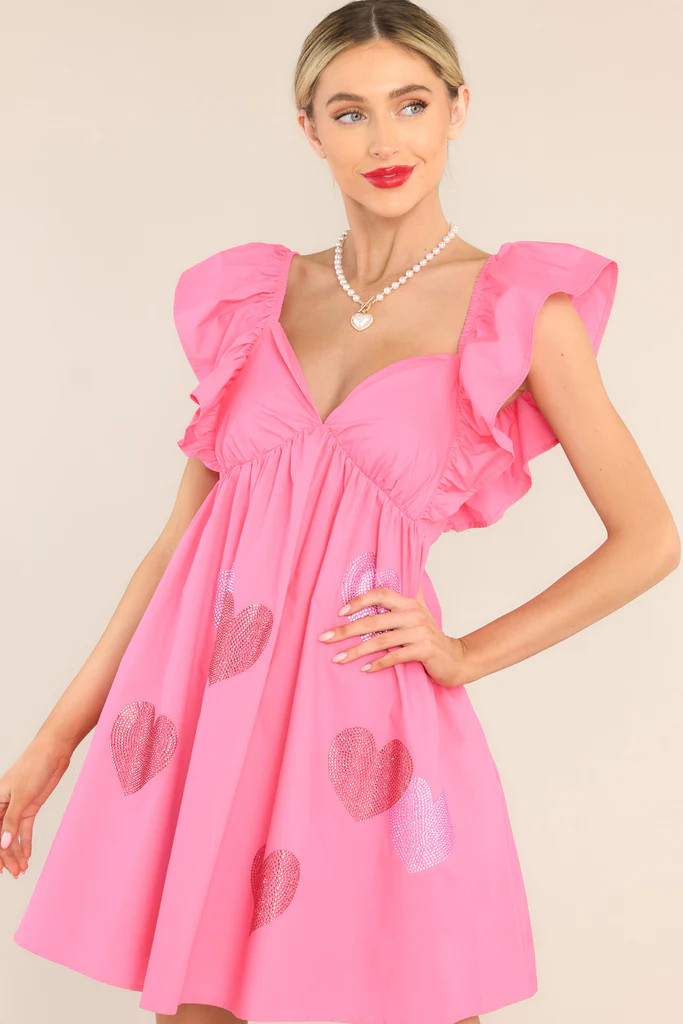 You're My Lover Pink Mini Dress | Red Dress 