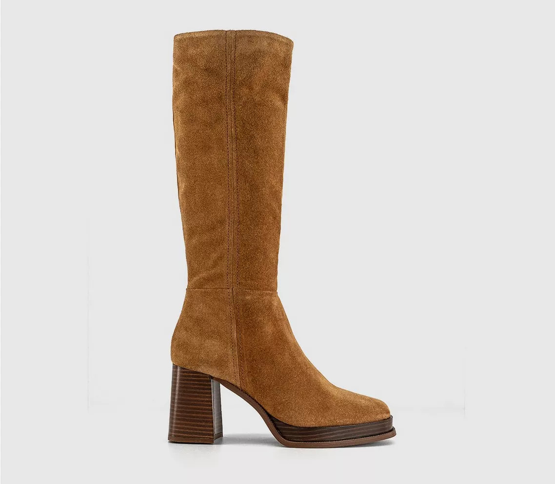 Kendrick Platform Knee Boots | Office Shoes (UK)