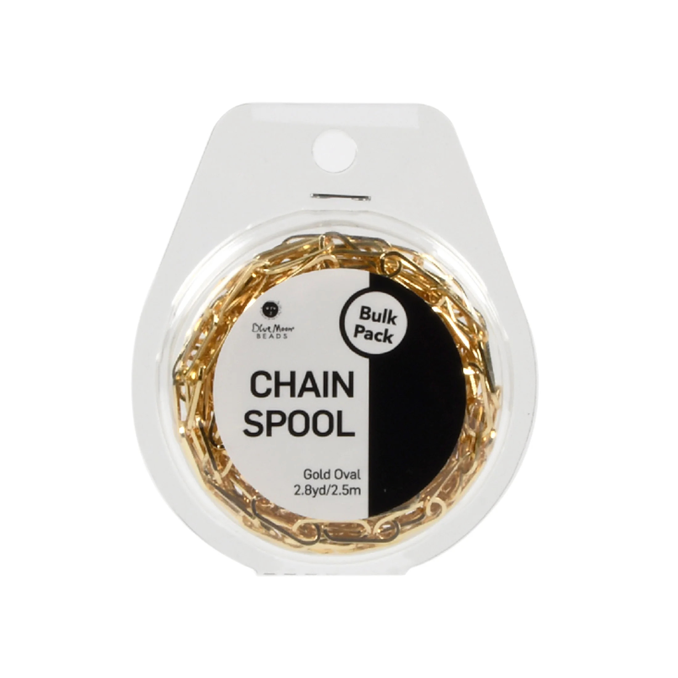 Blue Moon 2.8 yards, Immitation Gold Plated Paper Clip Chain Spool for Jewelry Making Non Tarnish... | Walmart (US)