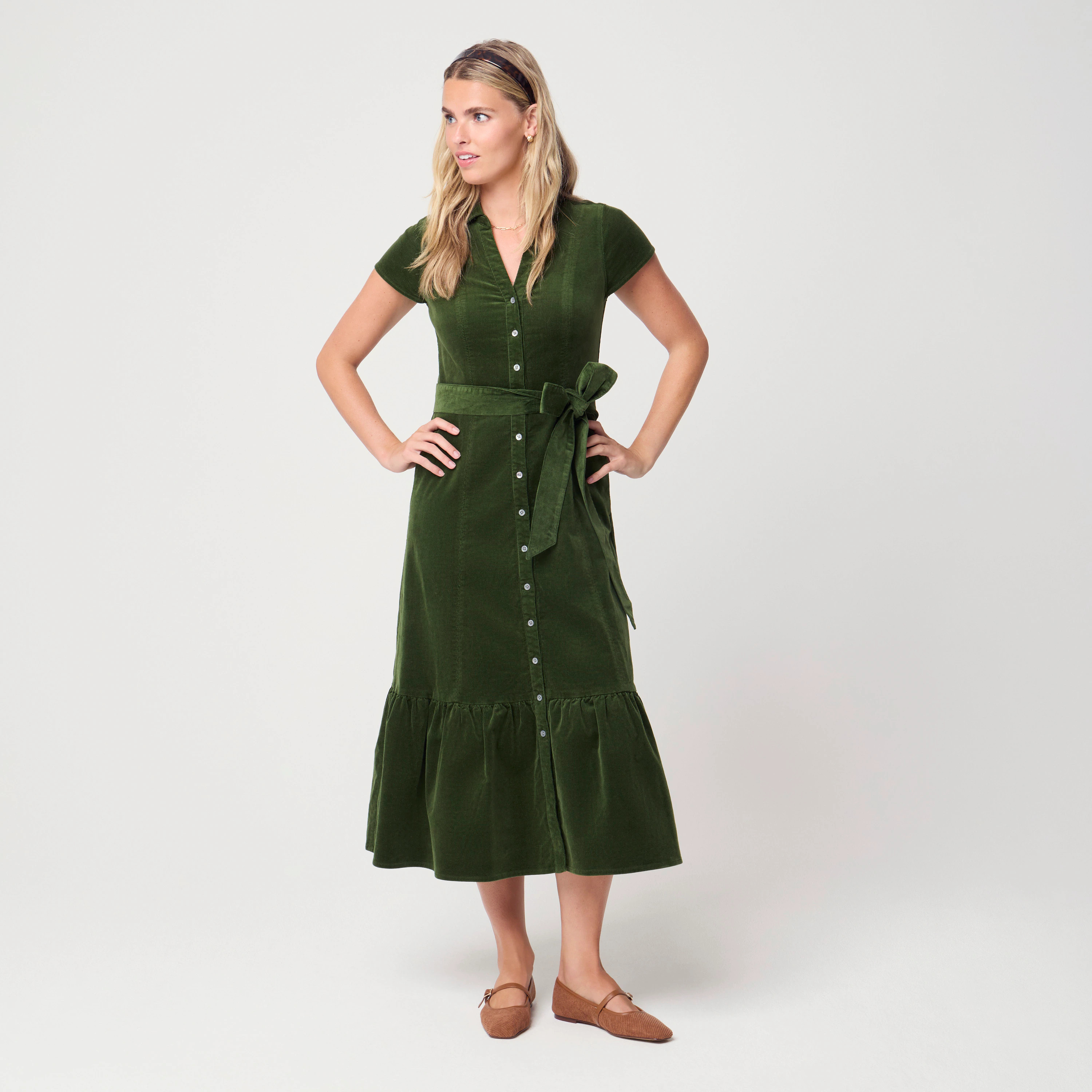 Corduroy shirt-dress | J.Crew Factory