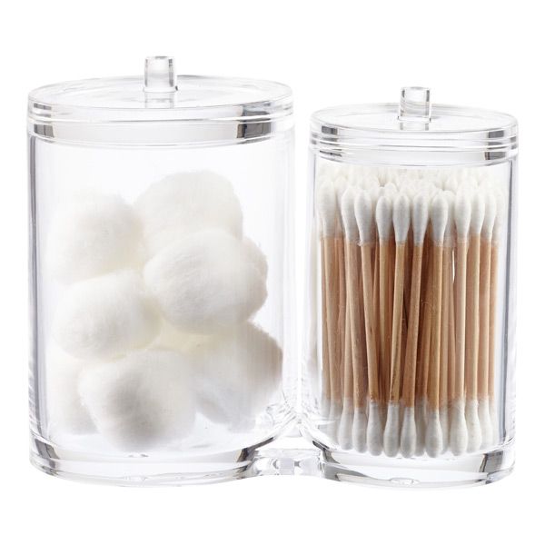 Acrylic Dual Canister Set | The Container Store