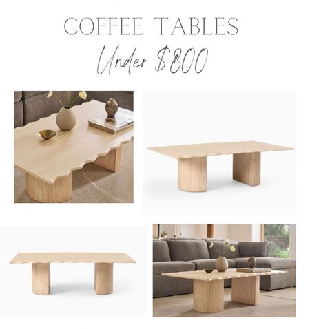 Coffee Tables Under $800 | The scallop detail on this table is so incredibly special! 