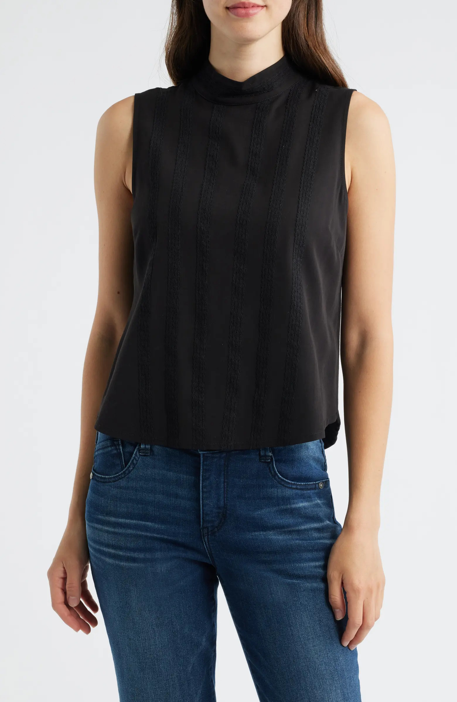 Sleeveless Mock Neck Shell | Nordstrom