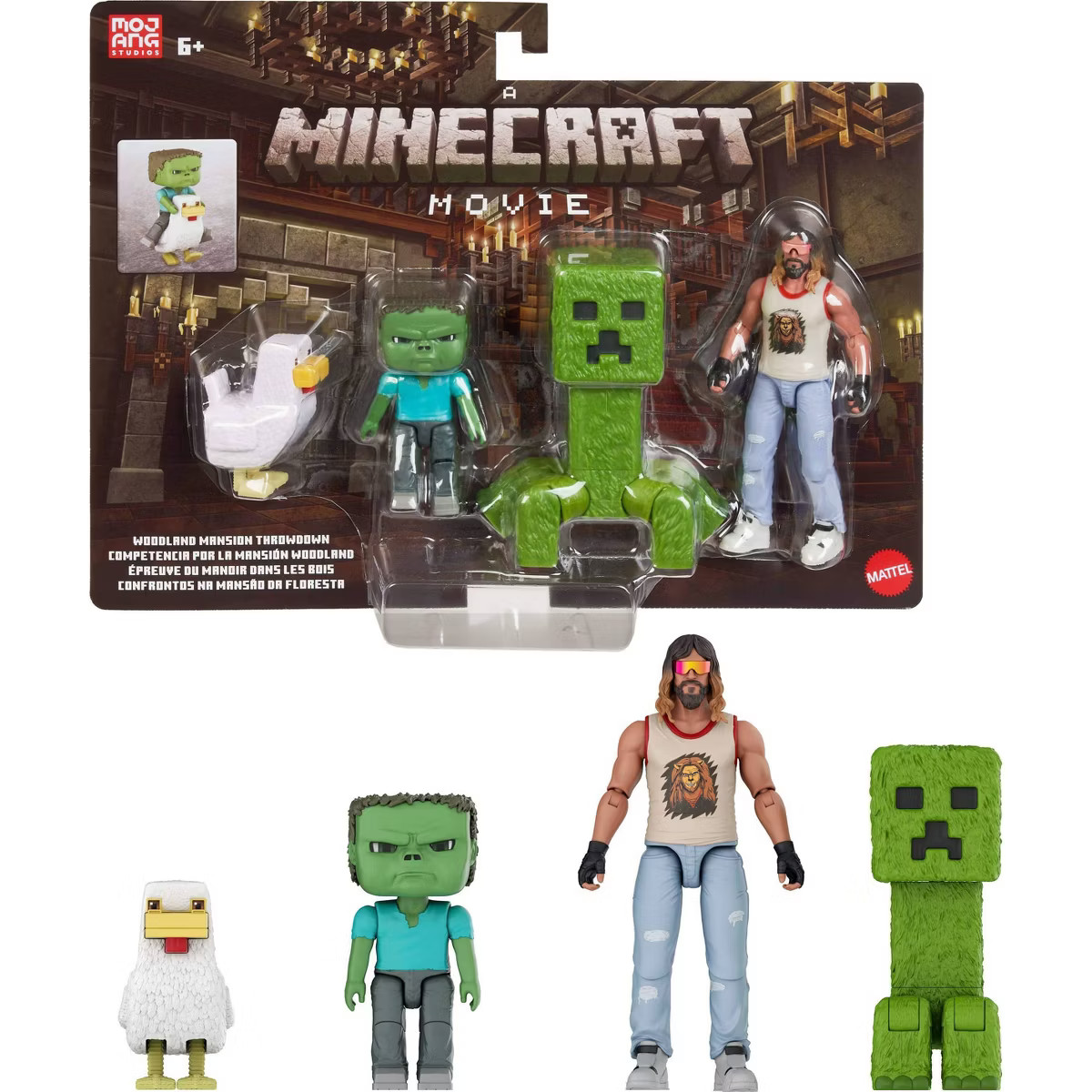 Minecraft Woodland Mansion Throwdown Toy Action Figure Multipack Inspired by the Movie | Target