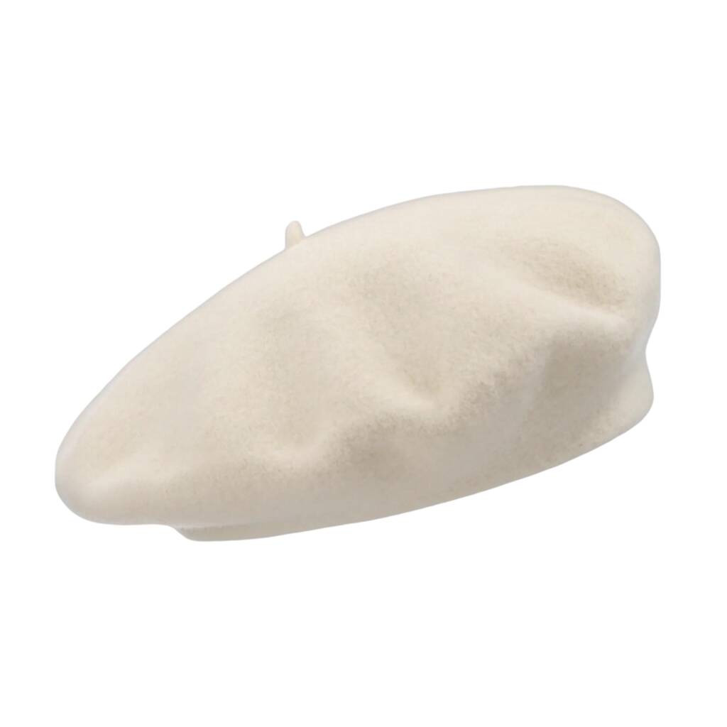 100% Wool Cream Beret | Not On The High Street