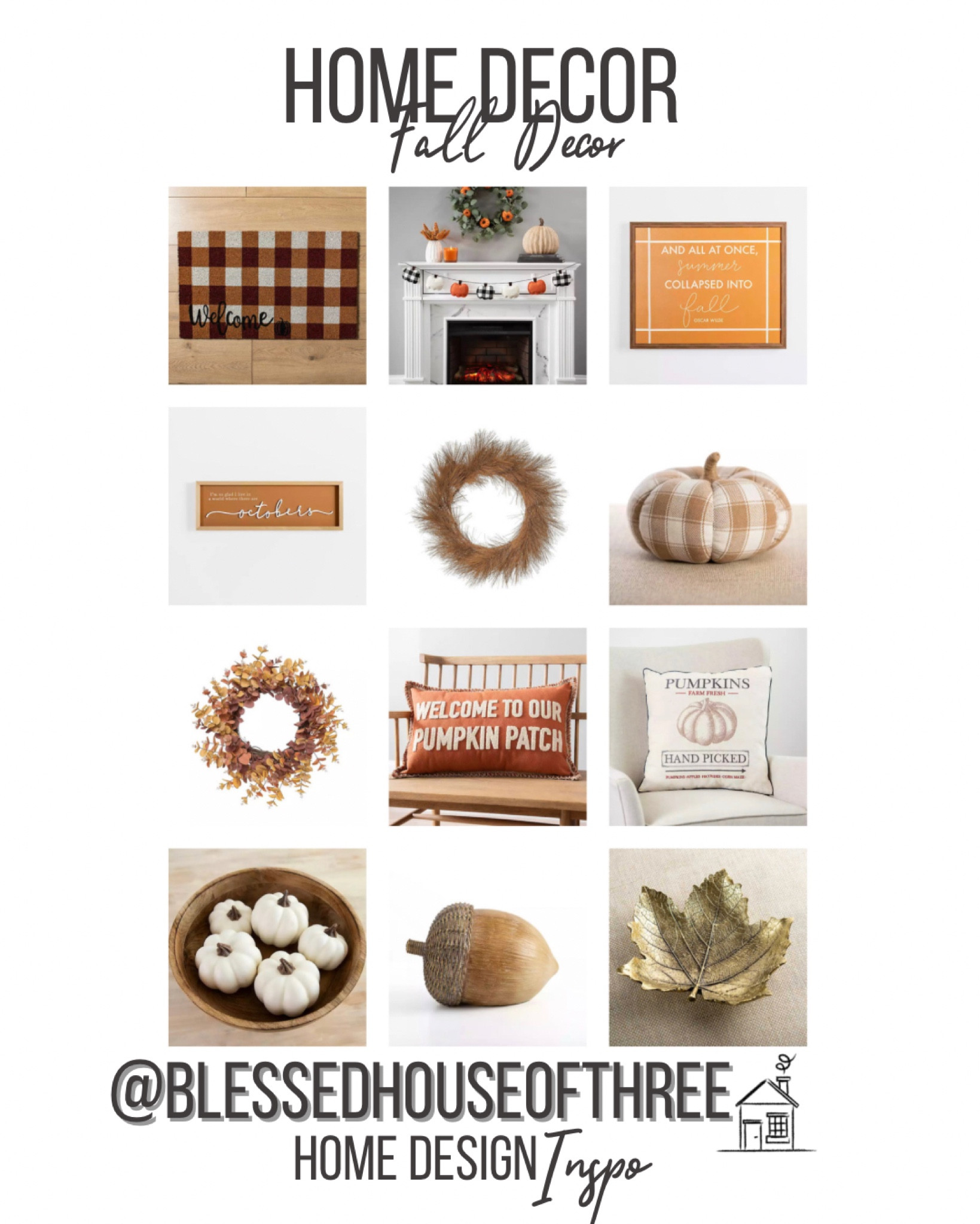 Fall decor I’m loving

Plaid fall dirt mat, leaf dish, plaid pumpkin, fall wall decor, pumpkin vase filler, fall wreath, fall pillows, affordable fall decor, acorn fall decor



#LTKSeasonal #LTKhome #LTKFind