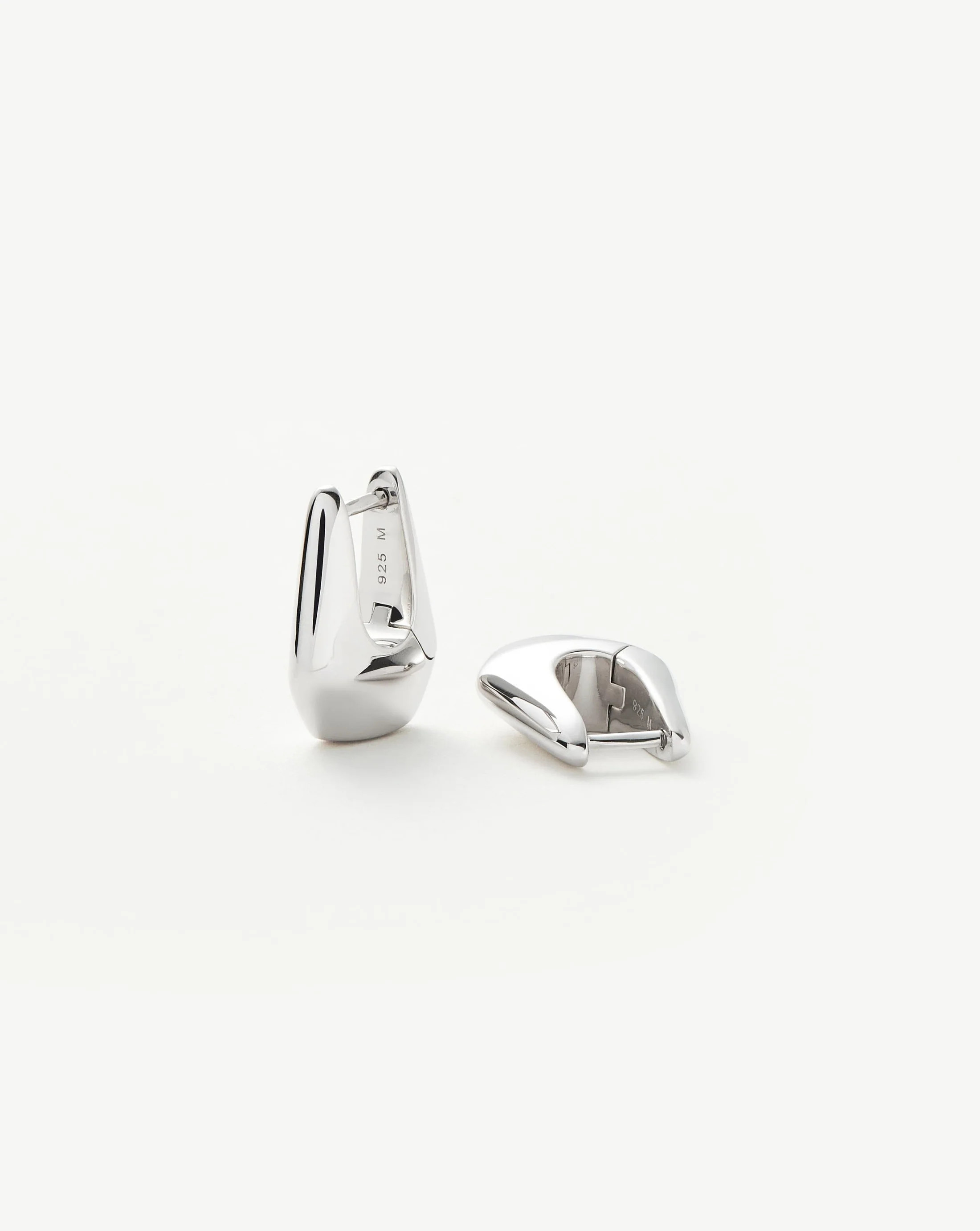 Lucy Williams Arco Small Hoop Earrings - Silver | Missoma UK | Missoma UK