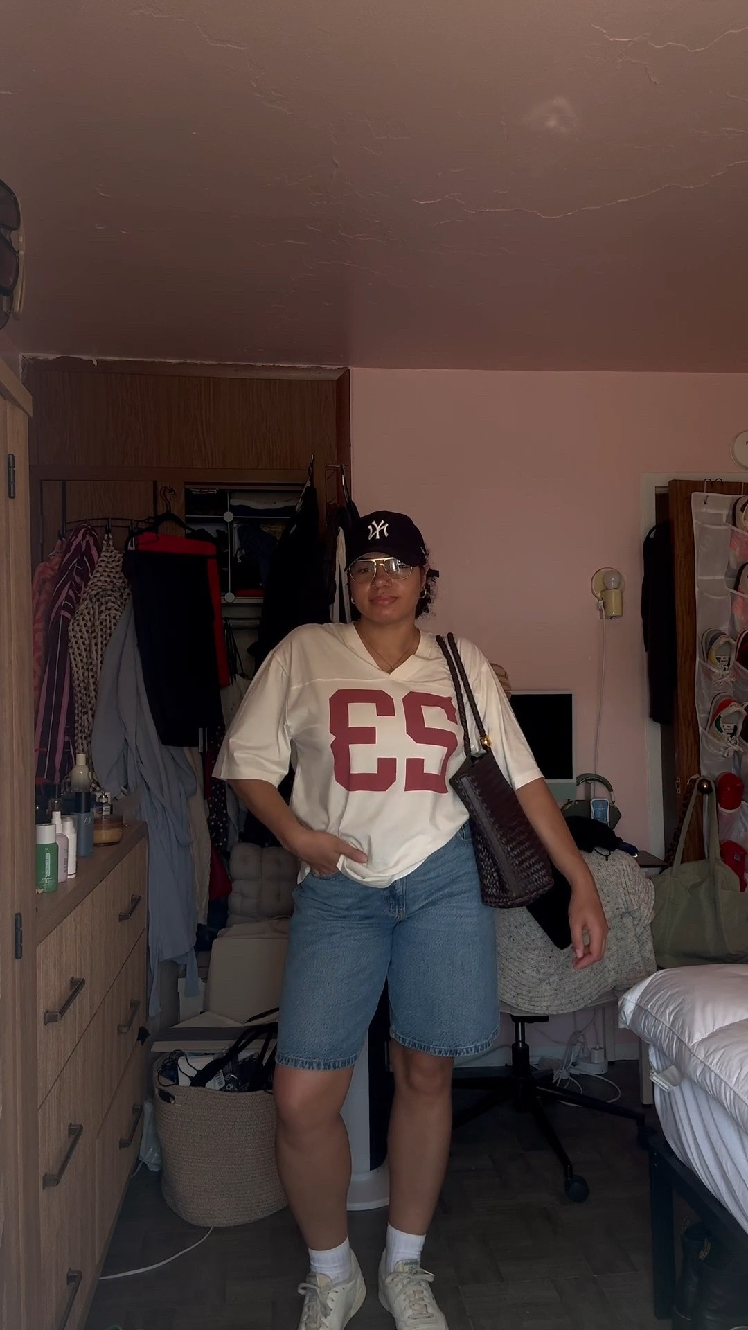 top is very oversized, so I went down one size and am wearing a medium. shorts are old and cannot be linked. 

what I wore to work, spring outfit inspo, summer outfit inspo, midsize outfit

#LTKMidsize #LTKWorkwear #LTKootd