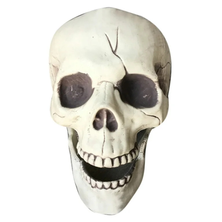 FaLX Creepy Plastic Open Mouth Skull Skeleton Haunted House Decor Halloween Prop - Walmart.com | Walmart (US)