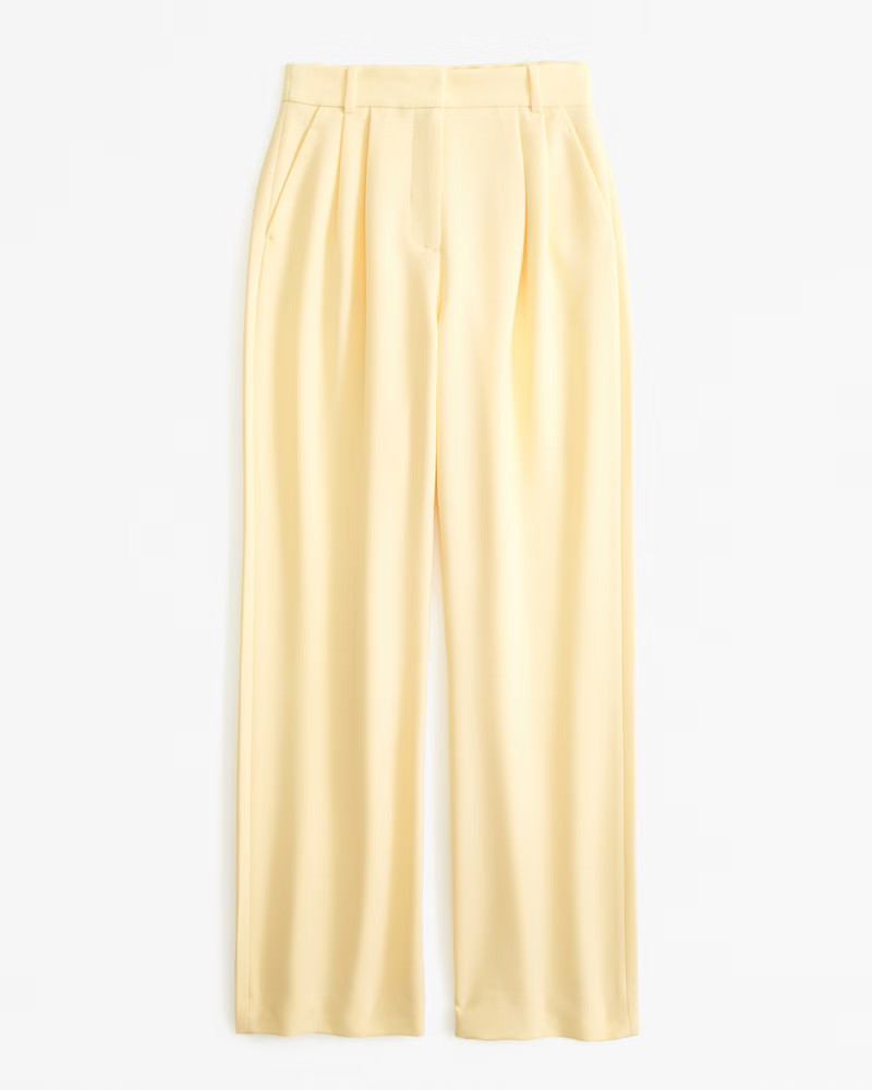 Curve Love A&F Sloane Tailored Pant | Abercrombie & Fitch (US)