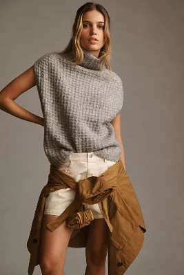 John + Jenn Oversized High-Neck Sweater Vest | Anthropologie (US)