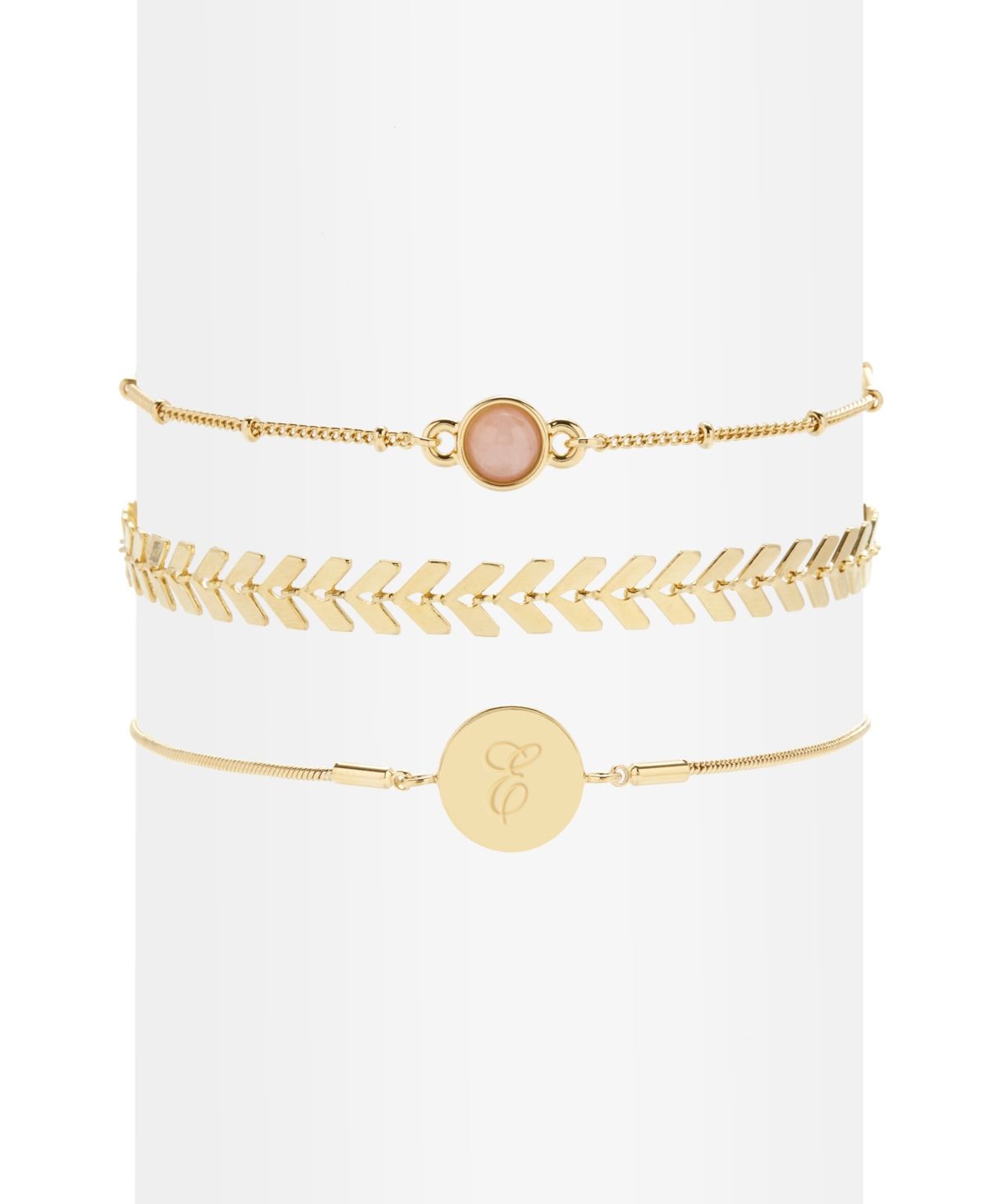 brook & york 14K Gold Plated Wren Initial Bracelet Set | Macys (US)