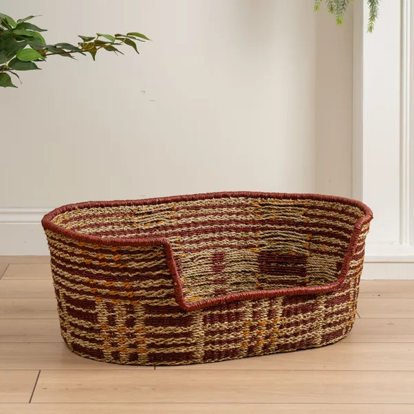 Check Woven Pet Bed | Dunelm (migrated)