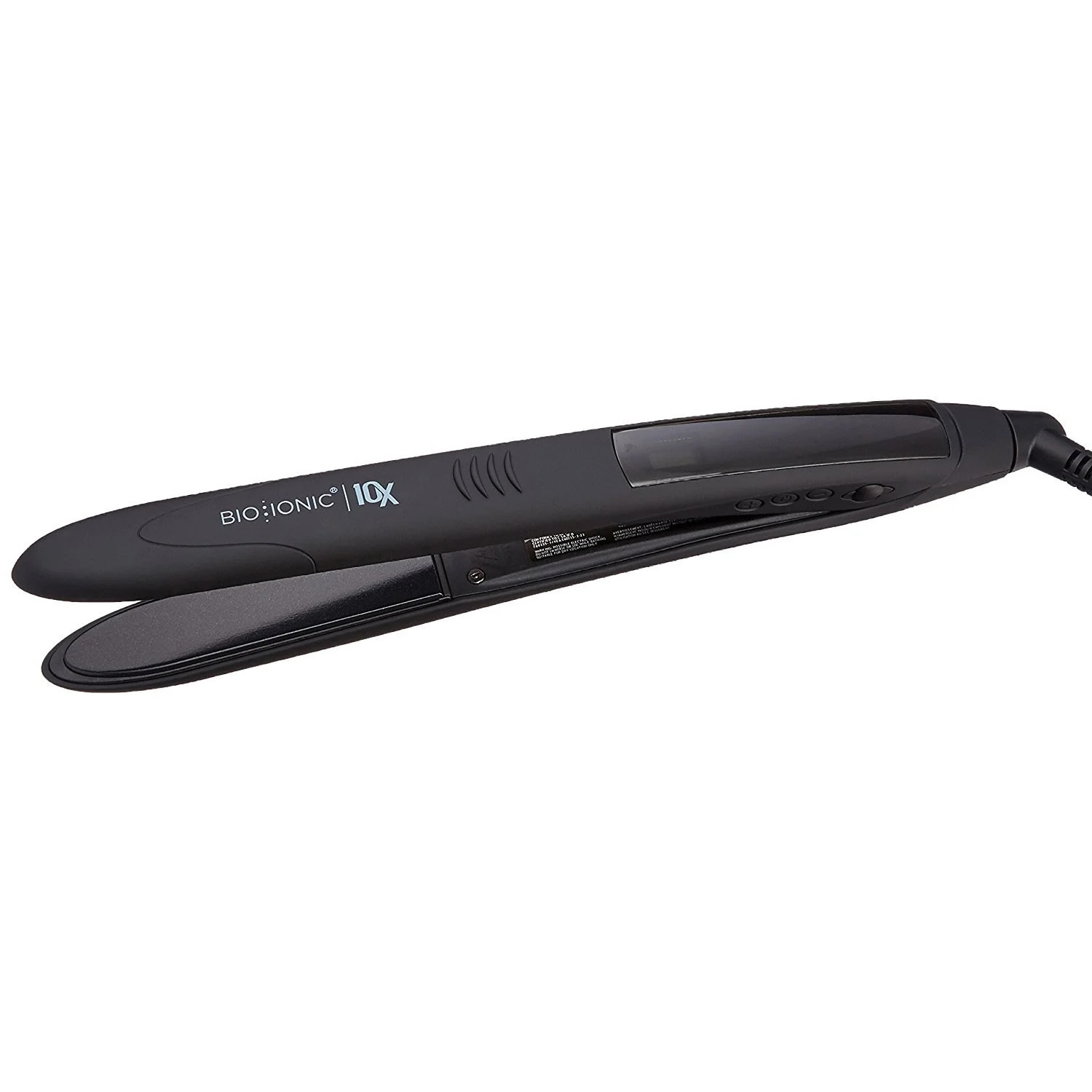 Bio Ionic 10x Pro Styling Professional 1" Ceramic Flat Iron Hair Straightener, Black | Walmart (US)