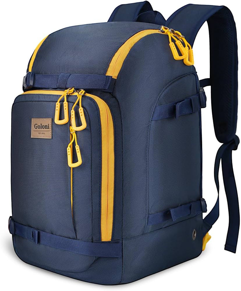 Goloni 50L Ski Boot Bag with Rubberized Exterior Bottom for Skis, Snowboard, Ski Helmet, Accessor... | Amazon (US)