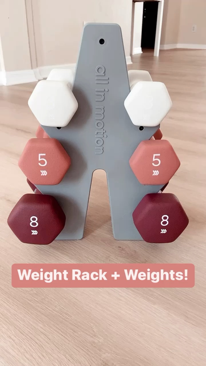 Home Gym Addition! 🧘🏻‍♀️

Weight Rack - weights included!
Fitness, exercise, yoga, pilates

#LTKunder100 #LTKhome #LTKfit
