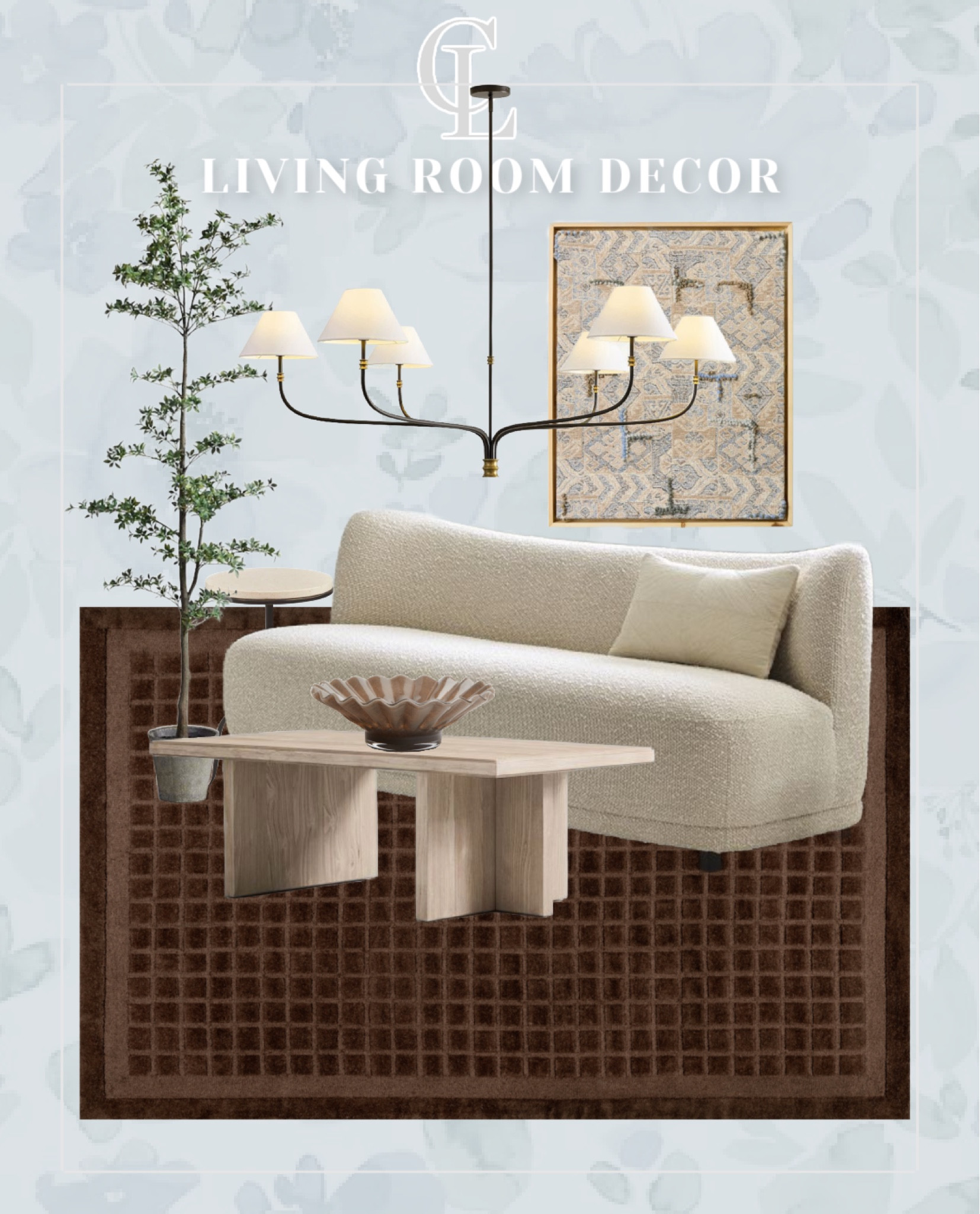 Living room inspiration! 

Home decor, living room, couch, coffee table, rug, neutral, aesthetic, faux tree, chandelier, wall art, decor, west elm, pottery barn, Wayfair 

#LTKMostLoved #LTKHome #LTKSaleAlert