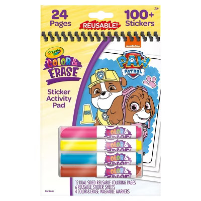 Crayola Paw Patrol Color & Erase Reusable Sticker Activity Pad | Target