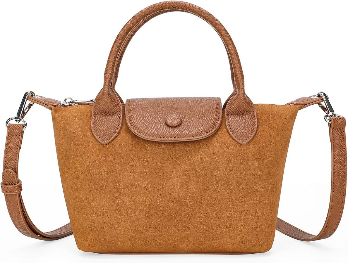 Quilted Crossbody Bags for Women, Lightweight Hobo Shoulder Bag, Casual Tote Handbags Autumn Sued... | Amazon (US)