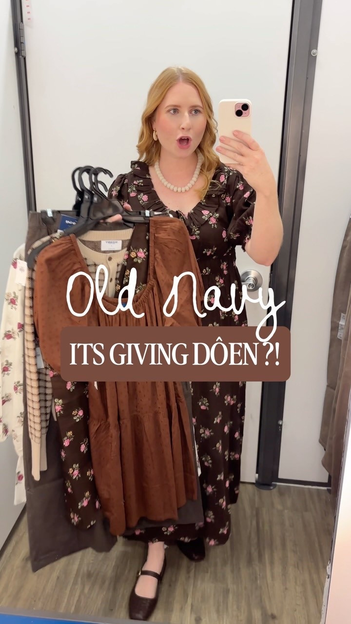 ‘HAUL’ gets you 🛒 details to shop what I tried on at @oldnavy this week! 🍂✨🤎

Early fall styles have just landed at Old Navy for fall 2026 and wow….are we seeing what I’m seeing?! 😱 these dresses, pants, sweaters are *giving* DÔEN but for way less! 

I ended up taking home the first dress ☝🏻 to wear to an event this week (stay tuned on stories) hint: ☕️🤎 and it’s the perfect 👌🏻 transitional dress option for August in Florida! I had to get it!! 

Q: What do you think of these new arrivals at Old Navy?

✨Leave HAUL below ⬇️ to get info on these adorable new Old Navy finds! ✨

Old Navy Haul | Old Navy Try On | Old Navy Dresses | Old Navy try on haul in store | Old Navy dressing room try on haul | Old Navy Fall Fashion 2026 | Old Navy Style | Old Navy Teacher | old navy haul 2026 | old navy teacher outfits | old navy try on haul 2026 | teacher outfits | teacher outfit ideas 2026 | #oldnavystyle #thanksitsoldnavy #oldnavytryon #oldnavyhaul #fallfashionoutfits

#LTKgrwm #LTKootd #LTKSeasonal