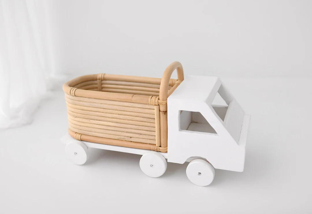 Little Logger Rattan Storage Truck - Nursery Decor - Etsy | Etsy (US)