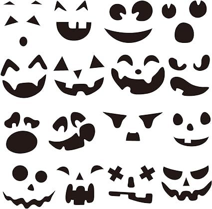 Make Your Own Jack-O-Lantern - Halloween Pumpkin Stickers Craft Decorations Trick or Treat Party ... | Amazon (US)