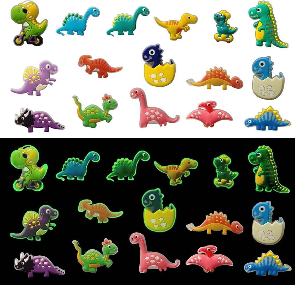 Luminous Shoe Charms – Glow in the Dark PVC Shoe Decorations, Durable, Fun Snap-On Charms for G... | Amazon (US)