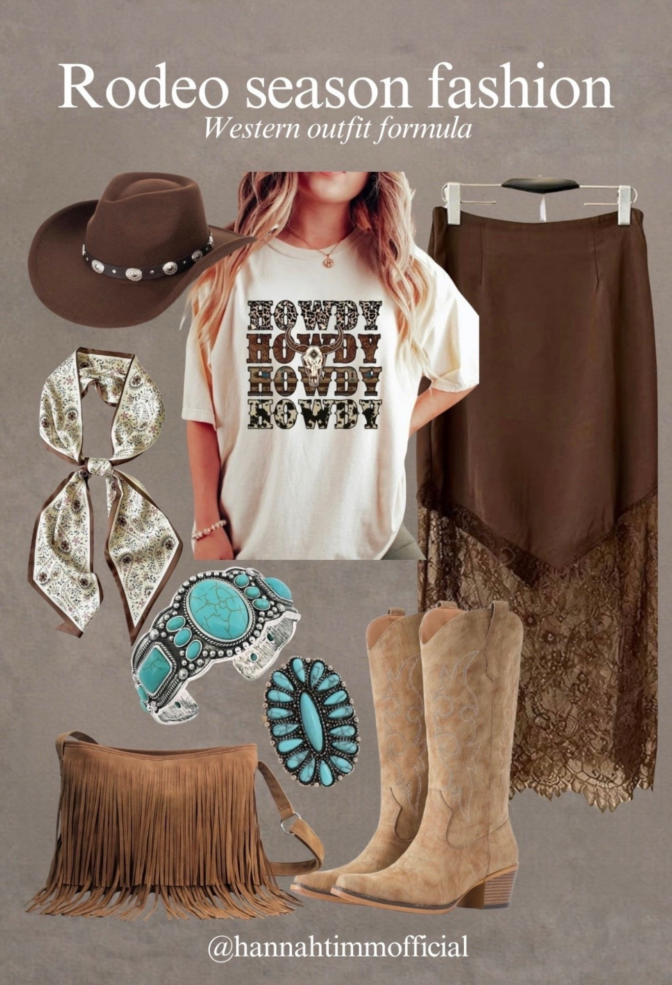 Best Seller Alert!!

Rodeo season but make it cute 🤠✨ 

A graphic western tee, lace midi skirt, turquoise statement jewelry, and classic cowboy boots is the outfit formula I keep coming back to. It’s the perfect mix of feminine + western for rodeos, country concerts, and Texas nights. Linking all the pieces that give this effortless cowgirl vibe.

#LTKStyleTip #WesternStyle #CowgirlOutfit #RodeoSeason #CountryConcertOutfit #CowboyBoots #WesternChic #TurquoiseJewelry