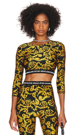 Sketch Couture Top in Gold & Black | Revolve Clothing (Global)