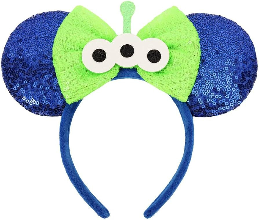 Mouse Ears Headbands, Sequin Mouse Ears for Women Girls Boys, Shiny Bow Headband for Cosplay Part... | Amazon (US)