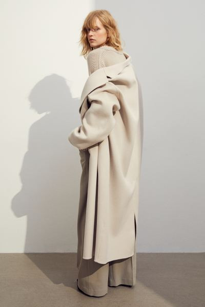 Wool-blend Coat - Light beige - Ladies | H&M US | H&M (US + CA)