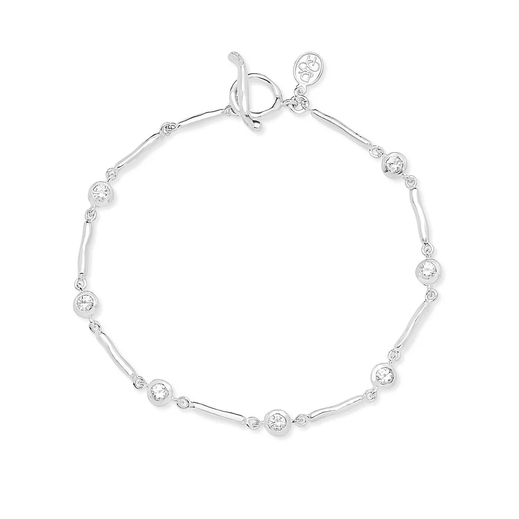 White Sapphire Dewdrops Link Bracelet | Dower & Hall