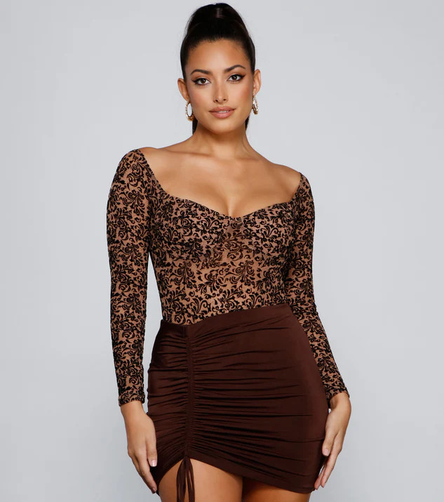 Sultry Details Bustier Bodysuit | Windsor Stores