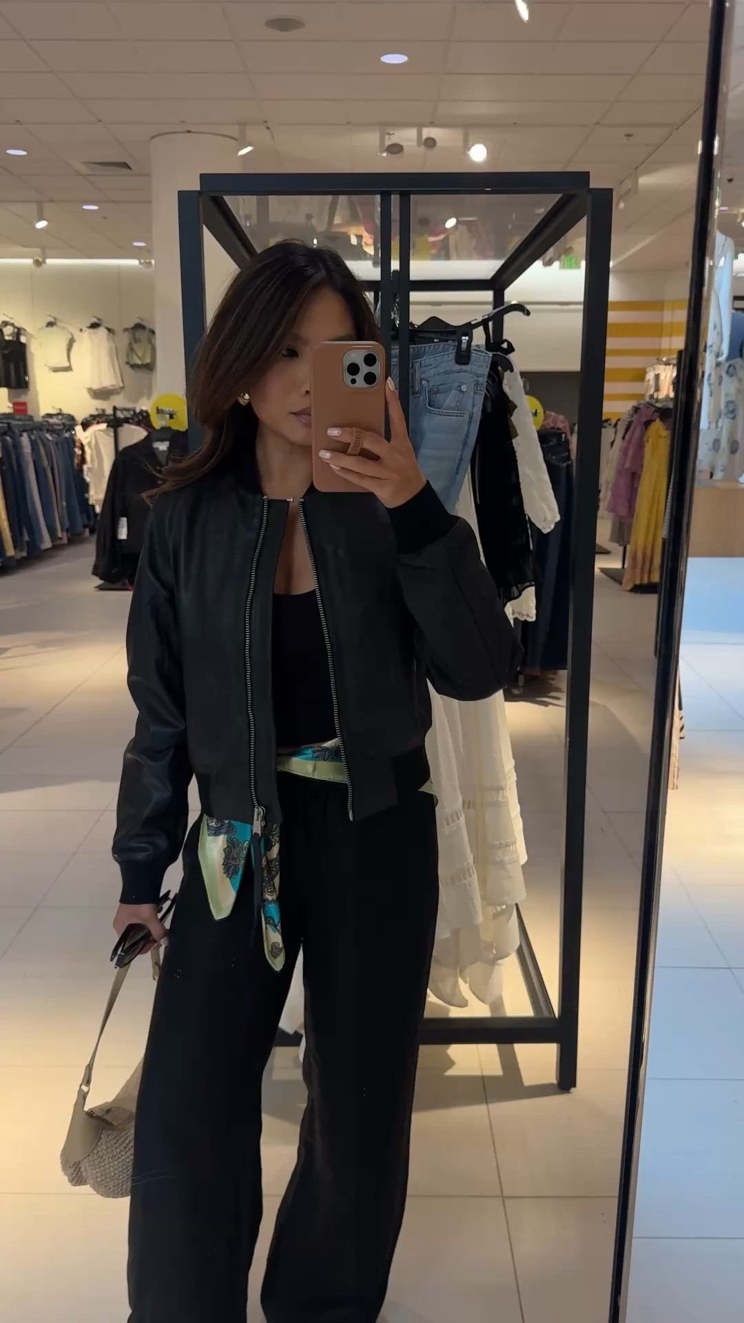 NSALE // Allsaints bomber! Wearing size 2, also tried on a 0 and felt the 2 had a little more effortless slouch to it while still being fitted 

I’d recommend doing one size up

#LTKSaleAlert #LTKPetite