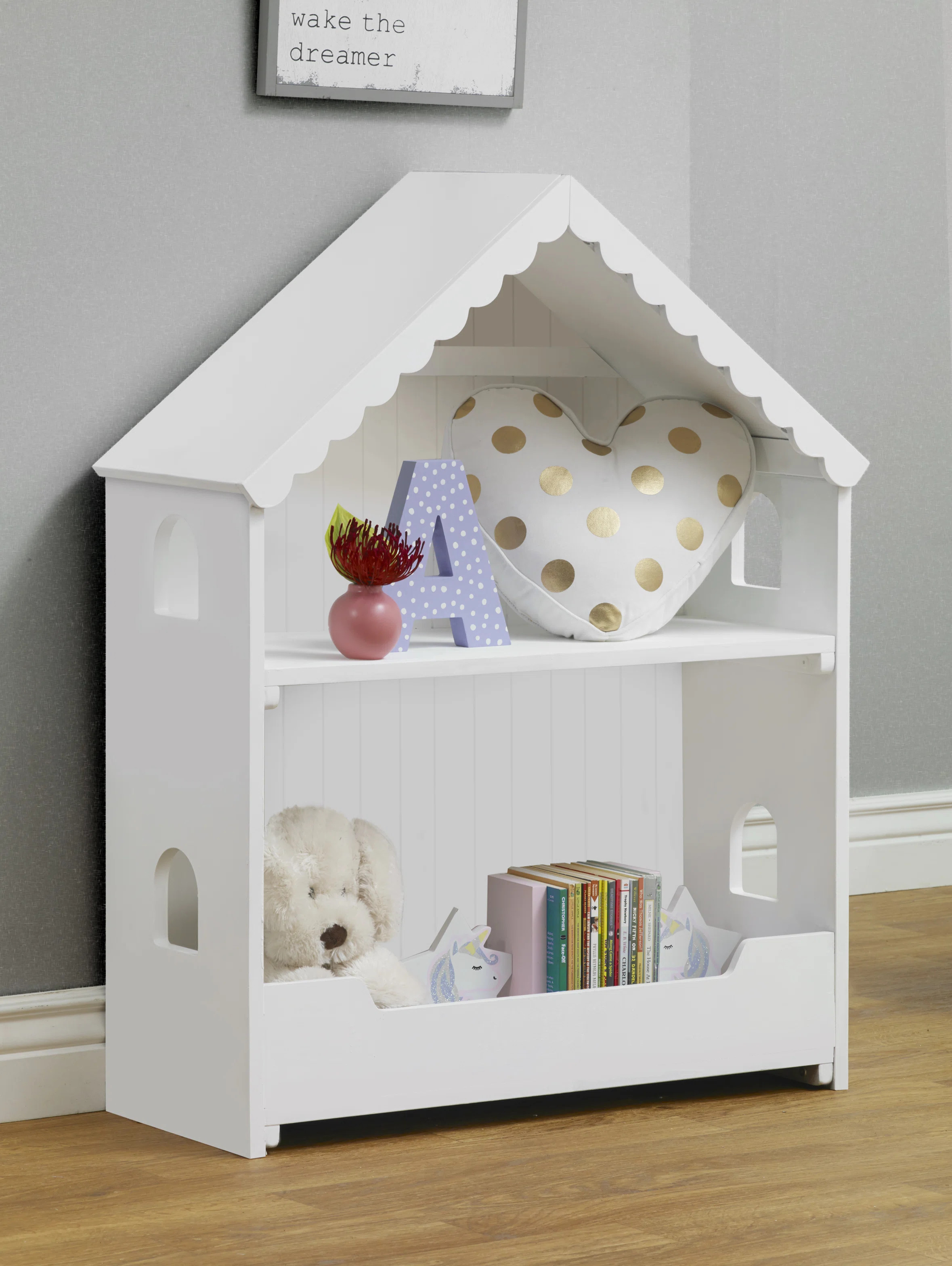 Sweethome 32" H x 40" W House Kids Bookcase | Wayfair North America