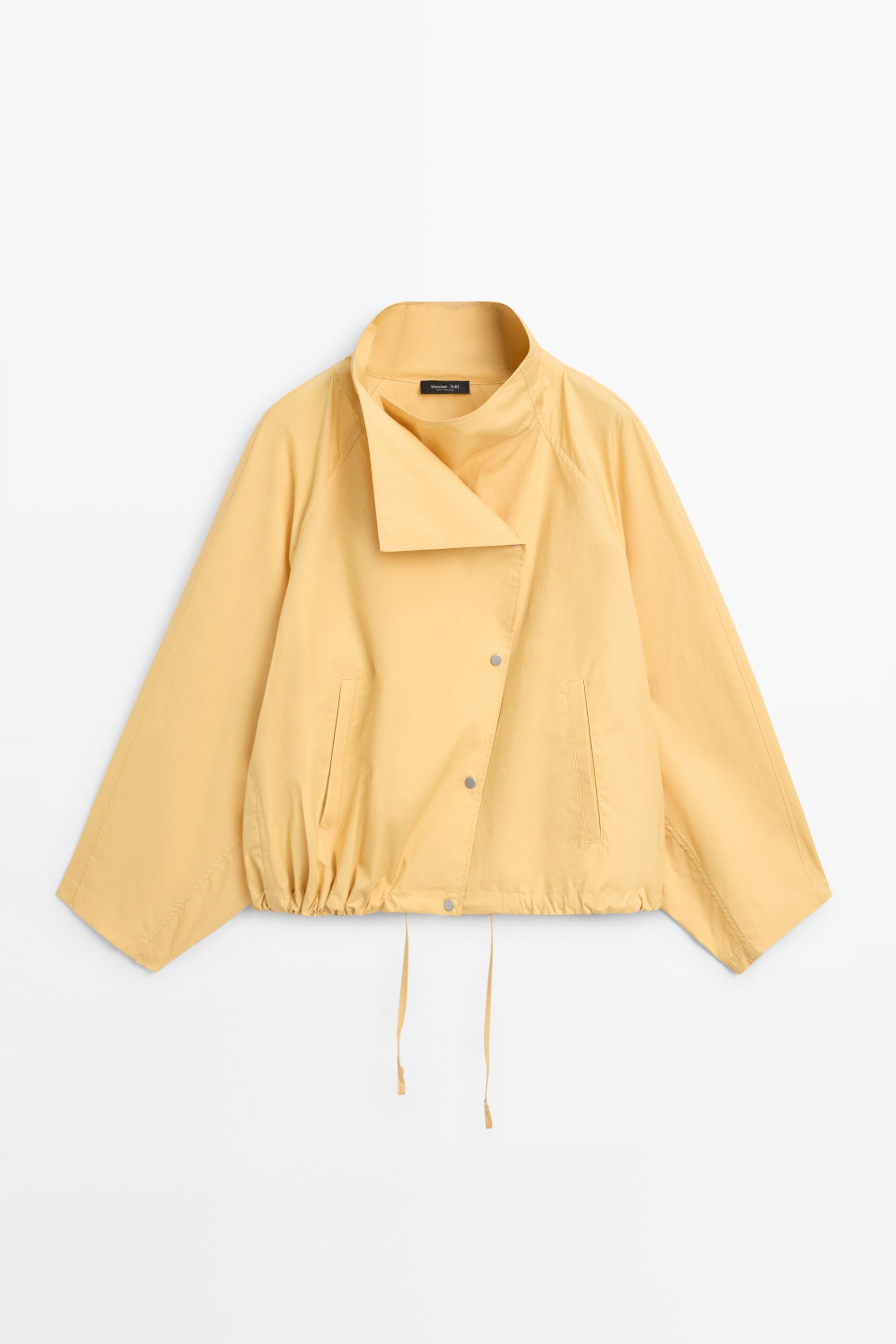 100% cotton bomber jacket with side fastening | Massimo Dutti UK