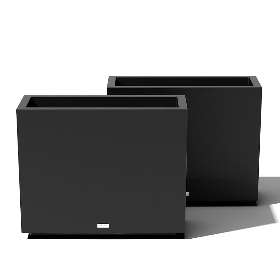 Veradek Block Series Span Plastic Planter - Tall Rectangular Planter for Indoor or Outdoor Patio/... | Amazon (US)