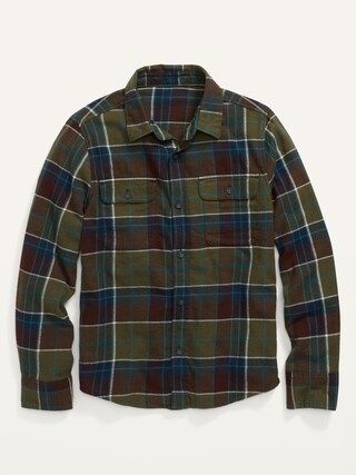 Built-In Flex Flannel Utility Pocket Shirt For Boys | Old Navy (CA)