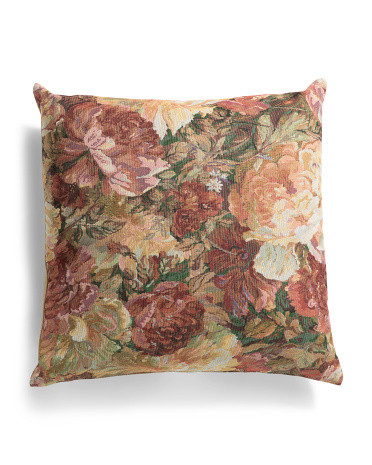 22x22 Ronna Rose Tapestry Floral Pillow | TJ Maxx