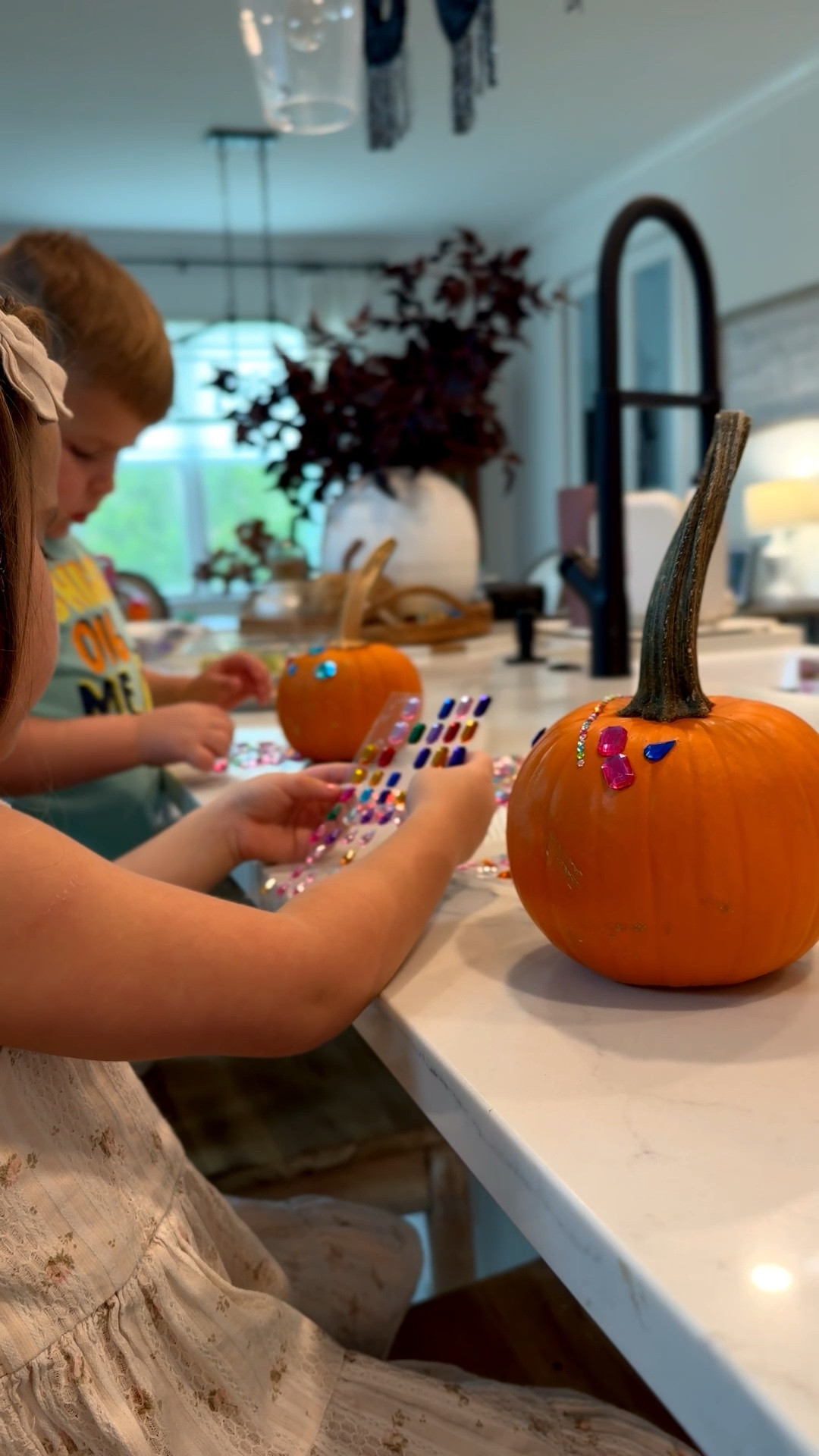 Sticky gem decorating pumpkins! 

#LTKSeasonal #LTKHalloween #LTKKids