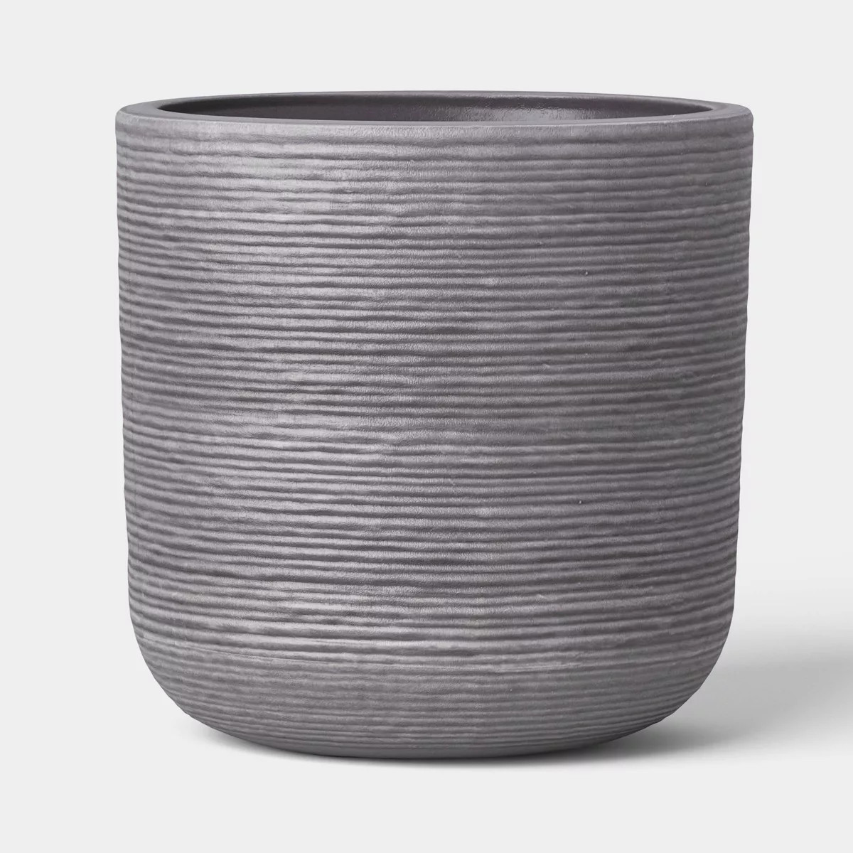 Fluted Outdoor Planter Gray 10" - Threshold™ | Target