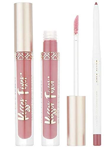 Belle Beauty Lip Kit Trio Bundle Set, Lip Liner, Lipstick, Lip Gloss, Mauve Nude, Kisser Fixer Li... | Amazon (US)