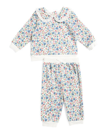 Newborn Girls 2pc Floral Active Set | TJ Maxx