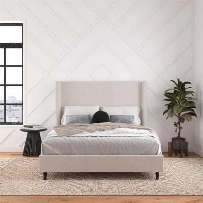 Birzer Queen Upholstered Wingback Bed | Wayfair North America